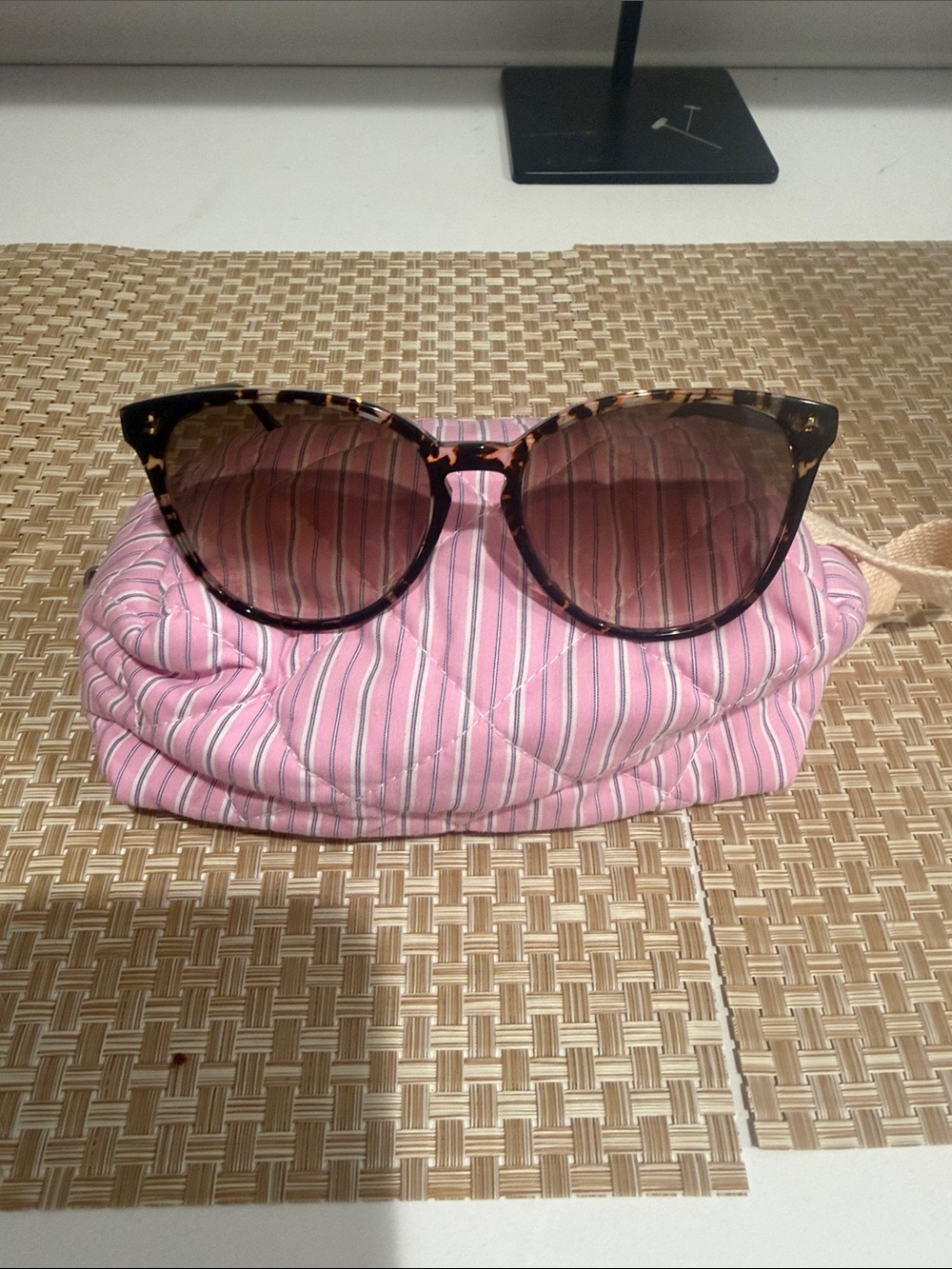 Longchamp Tortoiseshell Cat-Eye Sunglasses in Brown